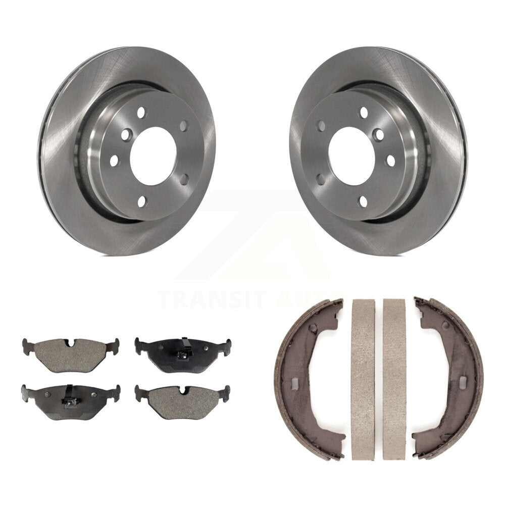 Kit de plaquettes semi-métalliques et de chaussures de stationnement, Rotors à disque arrière, pour BMW 320i 323Ci 323i