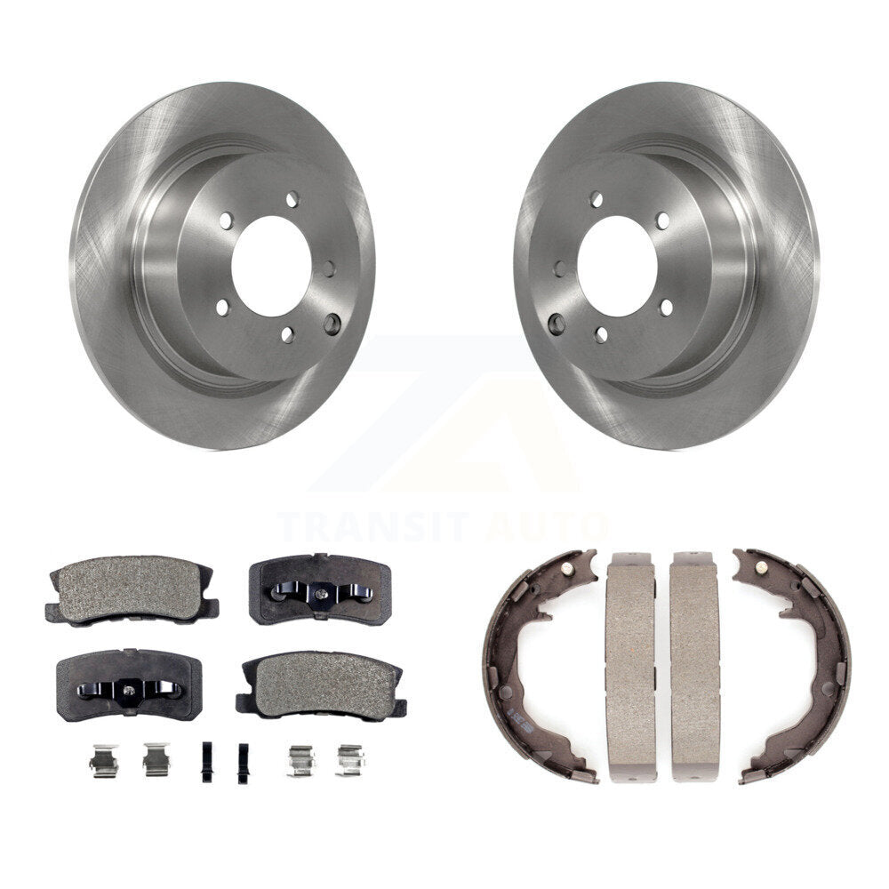 Kit de chaussures de stationnement à plaquettes semi-métalliques, Rotors à disque arrière, pour Jeep Mitsubishi Lance