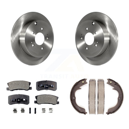Kit de plaquettes semi-métalliques et de chaussures de stationnement pour rotors de disque arrière, pour Mitsubishi Endeavour