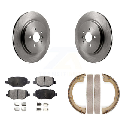Kit de plaquettes semi-métalliques et de patins de frein de stationnement pour rotors de disque arrière, pour Lincoln MKT