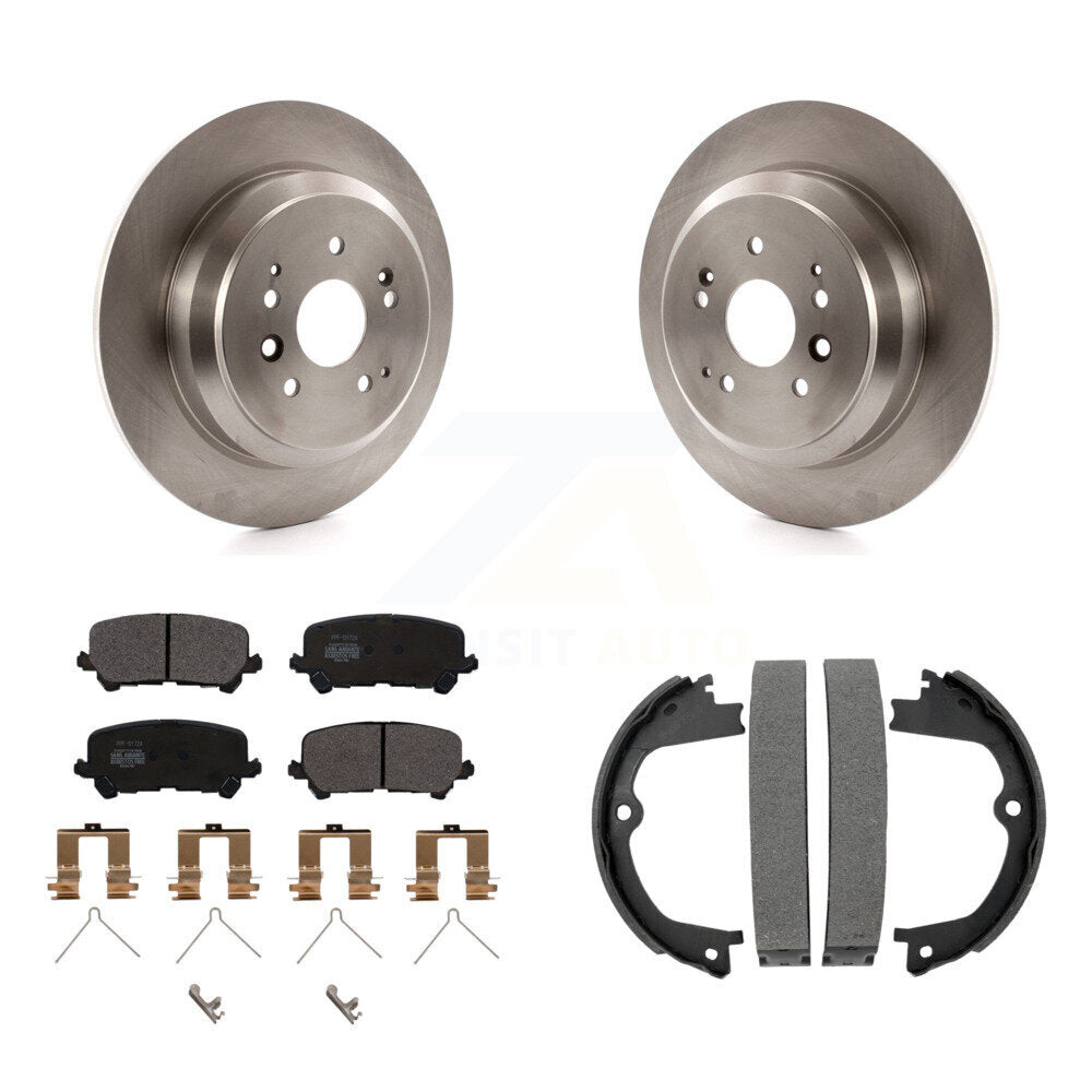 Kit de plaquettes semi-métalliques et de chaussures de stationnement pour disques arrière, pour Acura MDX 2014 – 2016