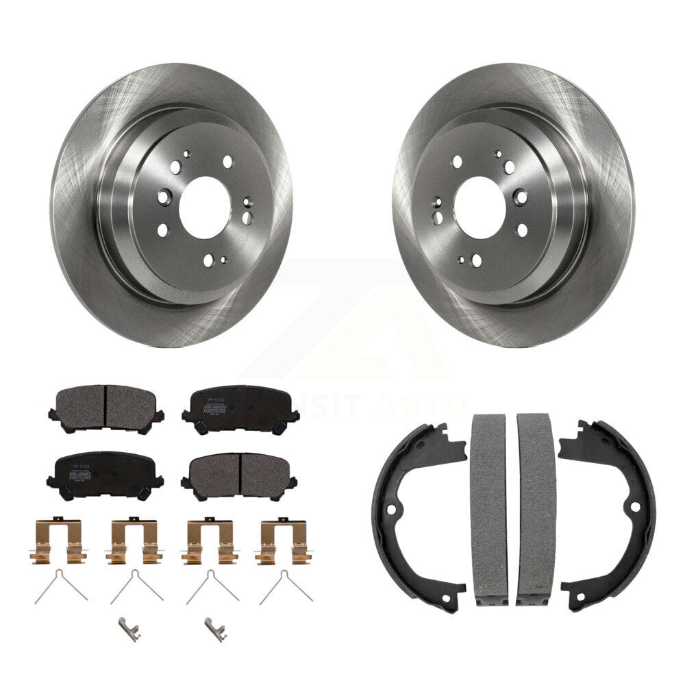 Kit de chaussures de stationnement avec plaquettes semi-métalliques, Rotors à disque arrière, pour Honda Pilot Ridgeline