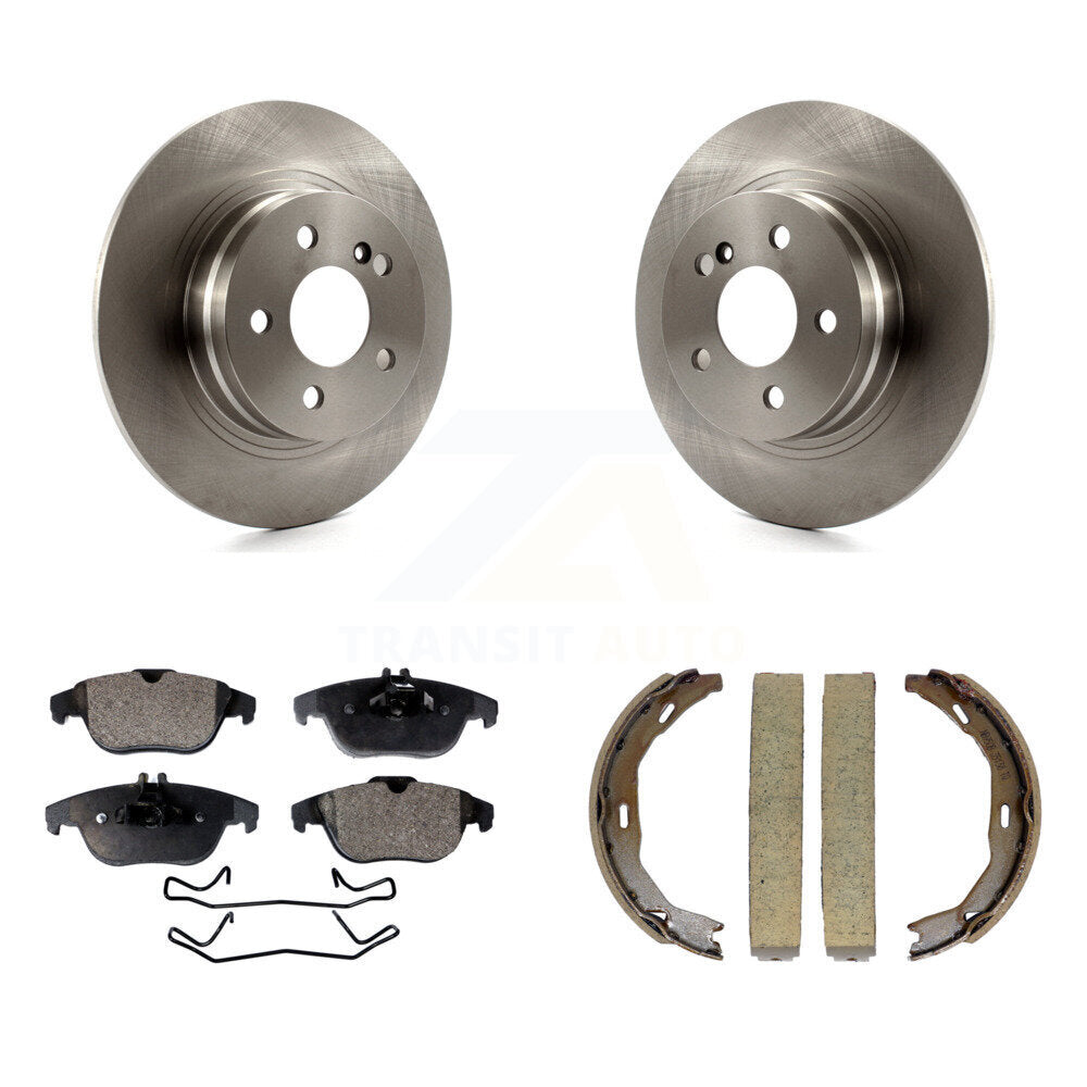 Kit de plaquettes semi-métalliques et de chaussures de stationnement pour disques arrière, pour Mercedes-Benz C30