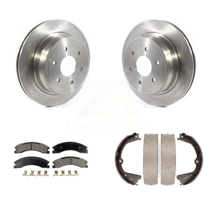 Kit de chaussures de stationnement avec disques semi-métalliques, Rotors à disque arrière, pour Nissan TITAN XD 16-19