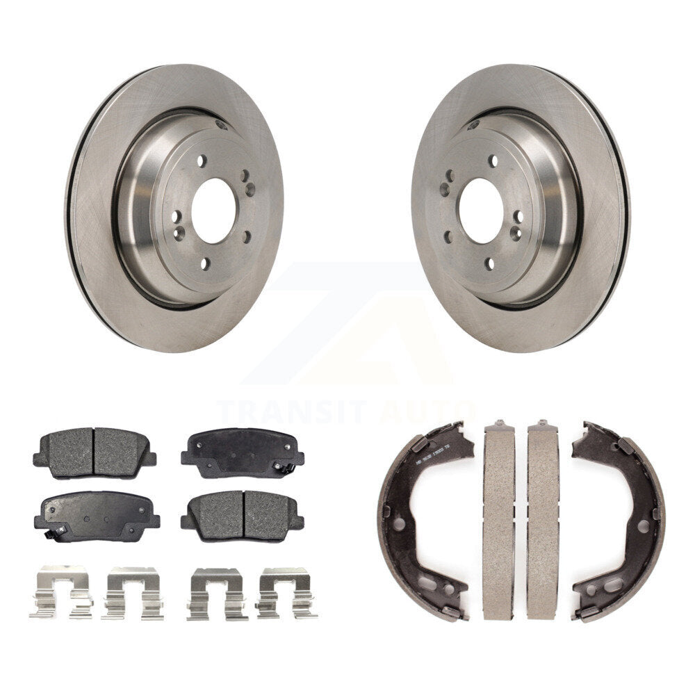 Kit de plaquettes semi-métalliques et de chaussures de stationnement pour disques arrière, pour Hyundai Equus 11-13