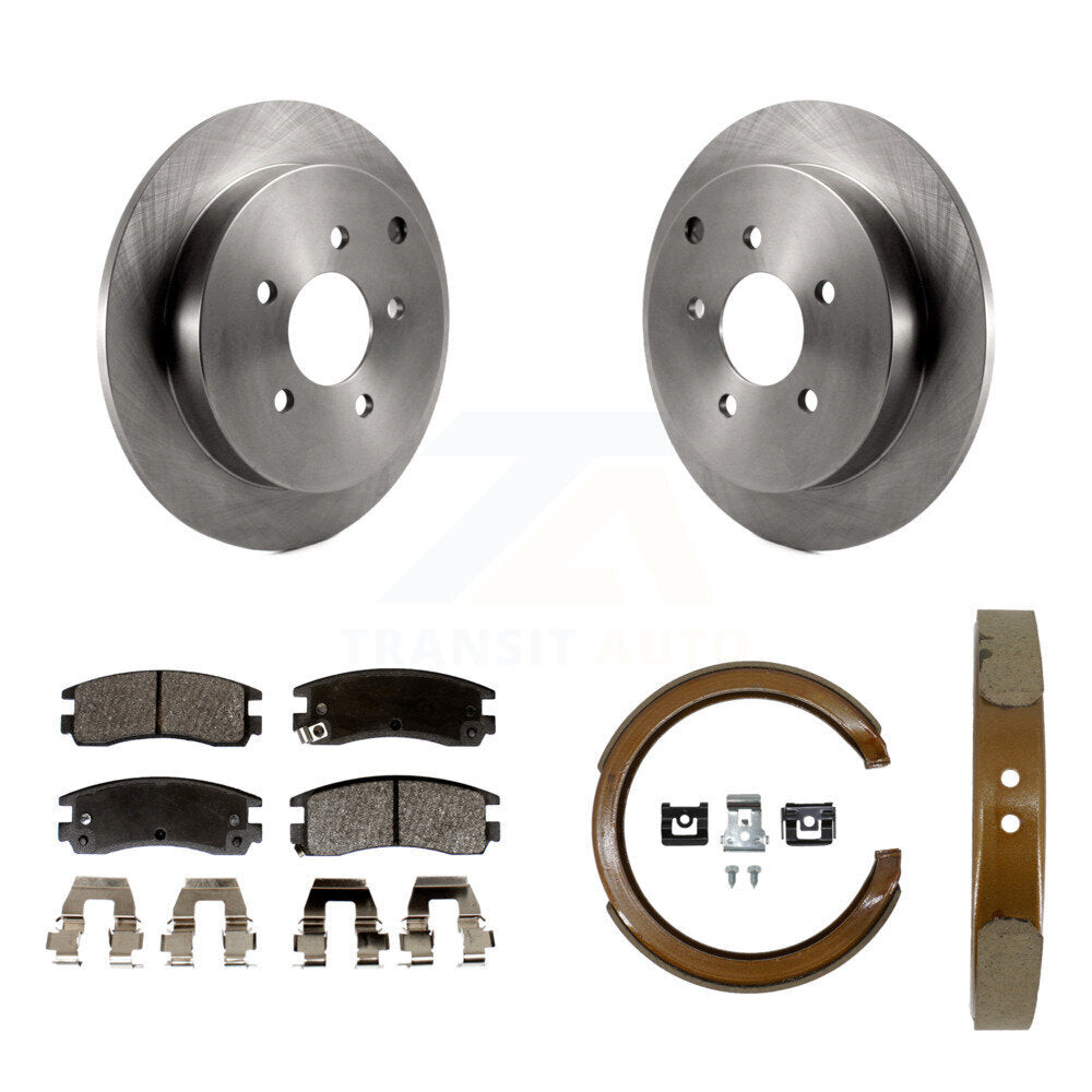 Kit de chaussures de stationnement à plaquettes semi-métalliques, Rotors à disque arrière, pour Buick rendez-vous Azte