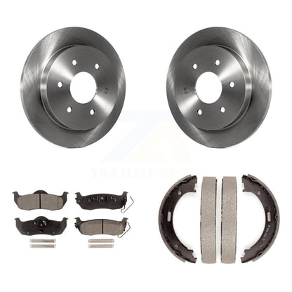 Kit de plaquettes semi-métalliques et de chaussures de stationnement pour disques arrière, pour Nissan TITAN Armada