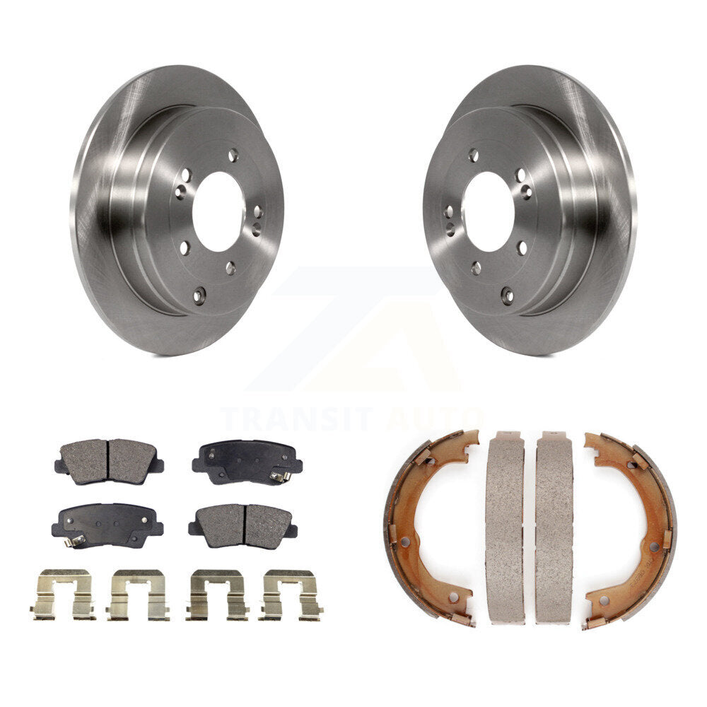 Kit de plaquettes semi-métalliques et de chaussures de stationnement pour rotors de disque arrière, pour Kia Amant 2007 – 2009