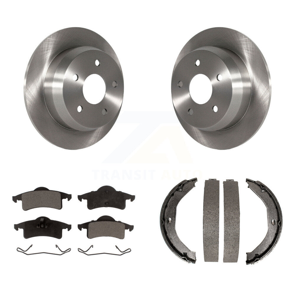 Kit de plaquettes semi-métalliques et de chaussures de stationnement pour rotors de disque arrière, pour Jeep Grand Cherokee