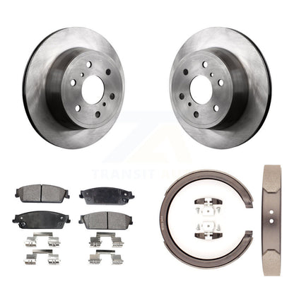 Kit de plaquettes semi-métalliques et de chaussures de stationnement, Rotors à disque arrière, pour Chevrolet GMC Sierr