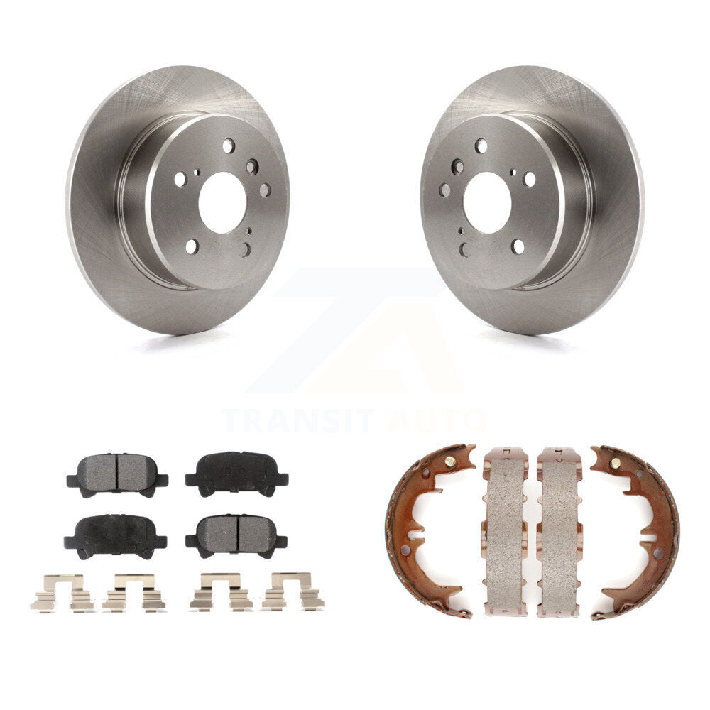 Kit de plaquettes semi-métalliques et de chaussures de stationnement pour rotors de disque arrière, pour Toyota Avalon 00-04