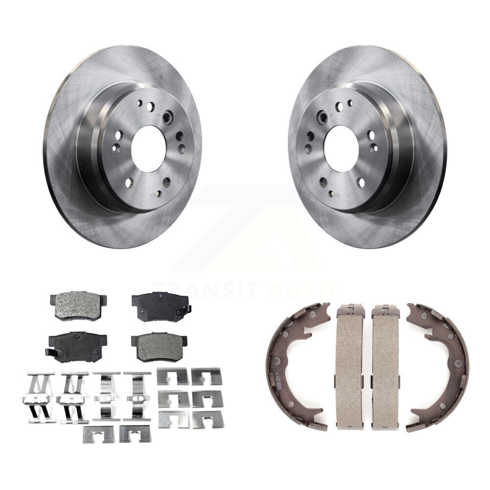 Kit de chaussures de stationnement à plaquettes semi-métalliques, Rotors à disque arrière, pour Acura TL Honda Elemen