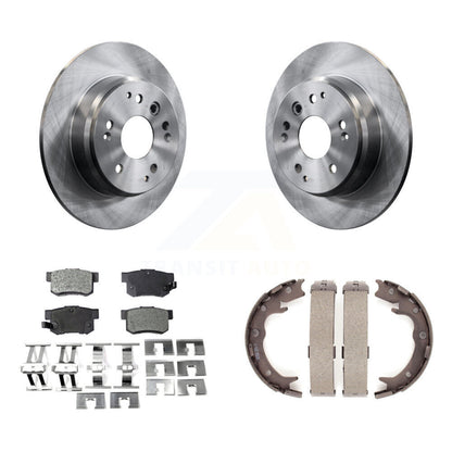 Kit de chaussures de stationnement à plaquettes semi-métalliques, Rotors à disque arrière, pour Acura TL Honda Elemen