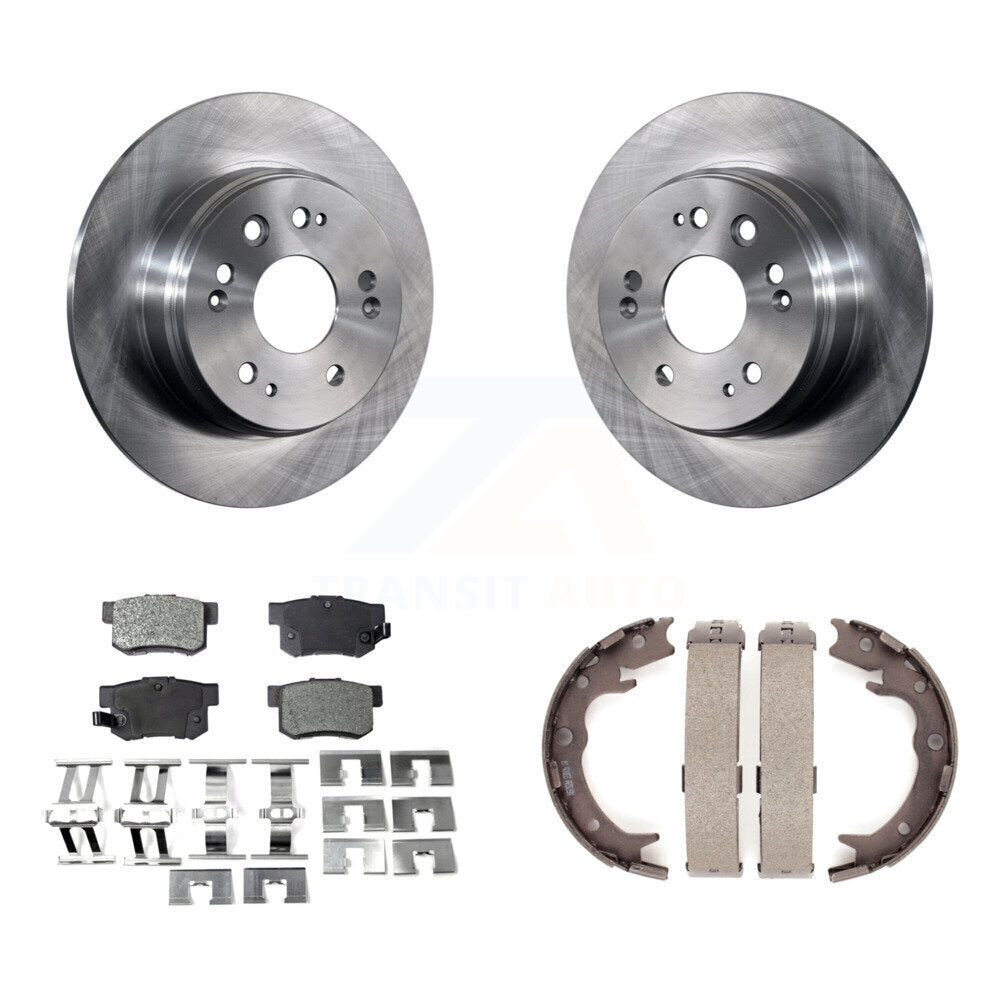 Kit de plaquettes semi-métalliques et de chaussures de stationnement pour disques arrière, Rotors, pour Honda CR- 2002 – 2004