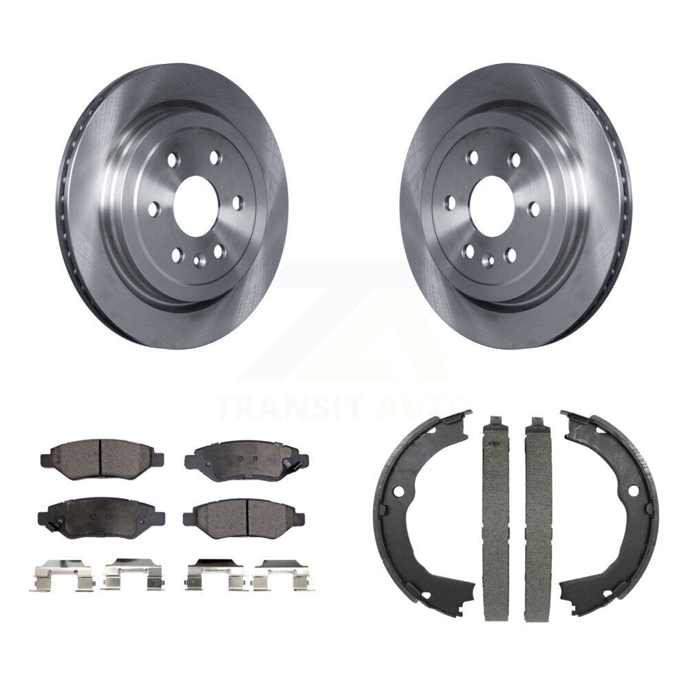 Kit de chaussures de stationnement à plaquettes semi-métalliques, Rotors à disque arrière, pour Cadillac SR 2010 – 2016