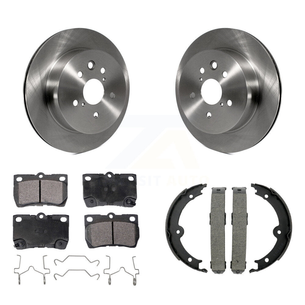 Kit de plaquettes semi-métalliques et de chaussures de stationnement pour rotors de disque arrière, pour Lexus IS250 IS350
