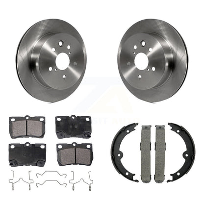 Kit de plaquettes semi-métalliques et de chaussures de stationnement pour rotors de disque arrière, pour Lexus IS250 IS350