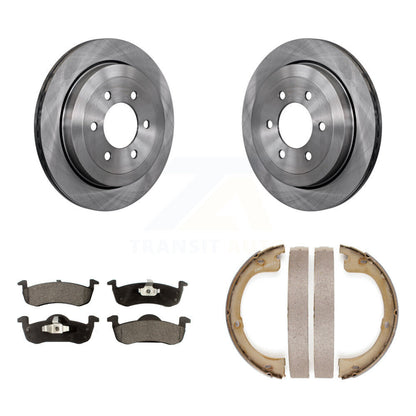 Kit de patins de frein de stationnement, Rotors à disque arrière, plaquettes semi-métalliques, pour Ford Expedition