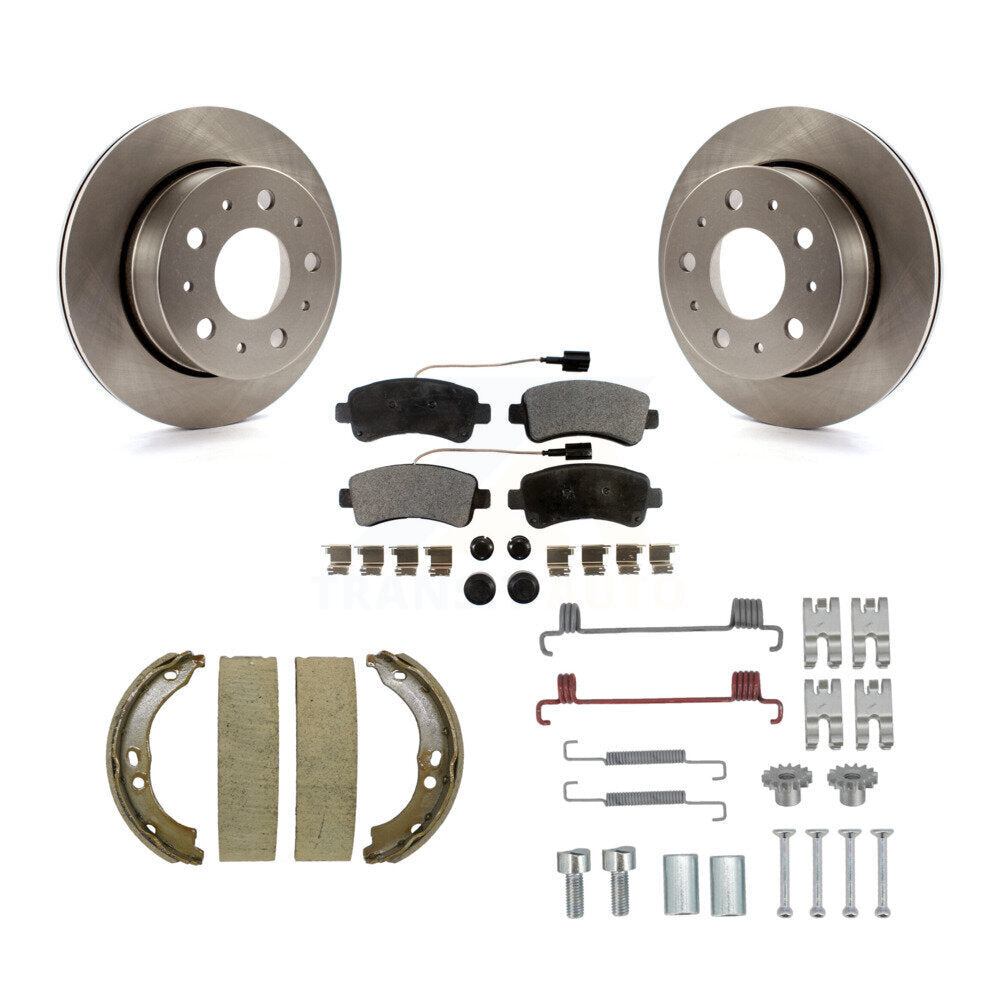 Kit de quincaillerie pour chaussures de stationnement, Rotors à disque arrière, plaquettes semi-métalliques, pour Ram ProMaste