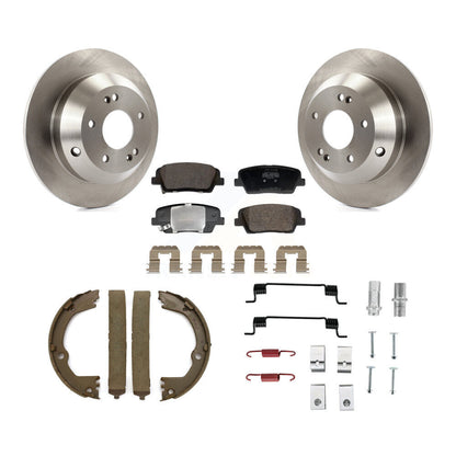 Kit de quincaillerie pour chaussures de stationnement, Rotors à disque arrière, plaquettes semi-métalliques, pour Hyundai Sant