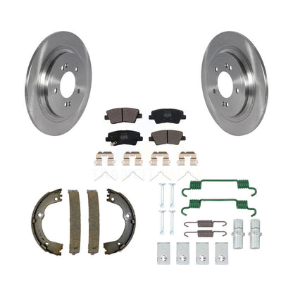 Kit de quincaillerie pour chaussures de stationnement, Rotors à disque arrière, plaquettes semi-métalliques, pour Kia Sportage