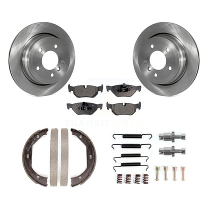 Rotors à disque arrière, patins semi-métalliques, chaussures de stationnement et Kit de matériel pour BMW 328i X