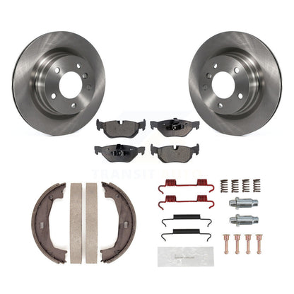 Kit de quincaillerie pour chaussures de stationnement, Rotors à disque arrière, plaquettes semi-métalliques, pour BMW 328i 325