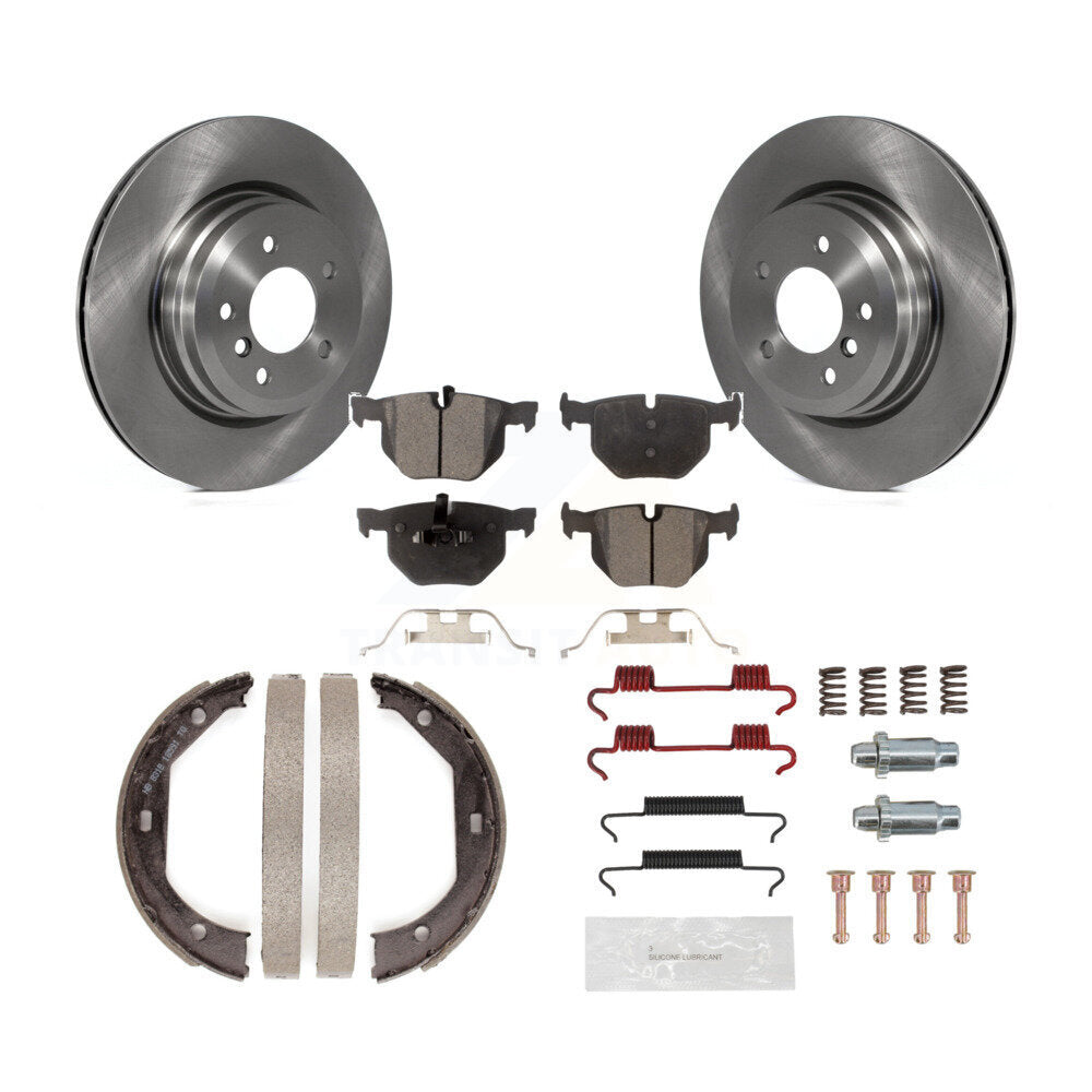 Kit de quincaillerie pour chaussures de frein de stationnement, Rotors à disque arrière, plaquettes semi-métalliques, pour BMW X1