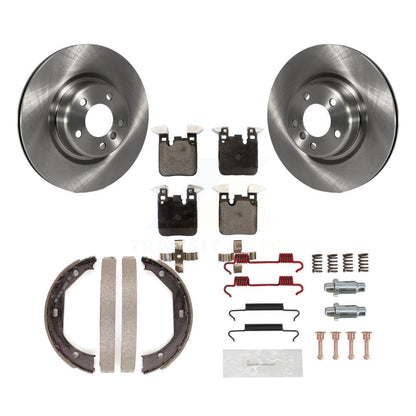 Kit de quincaillerie pour chaussures de stationnement, Rotors à disque arrière, plaquettes semi-métalliques, pour BMW 320i 328
