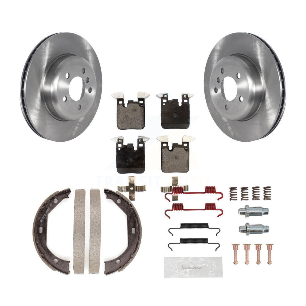 Kit de quincaillerie pour chaussures de stationnement, Rotors à disque arrière, plaquettes semi-métalliques, pour BMW 428i Gra