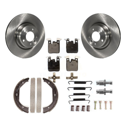 Rotors à disque arrière, patins semi-métalliques, chaussures de stationnement et Kit de quincaillerie pour BMW 428i