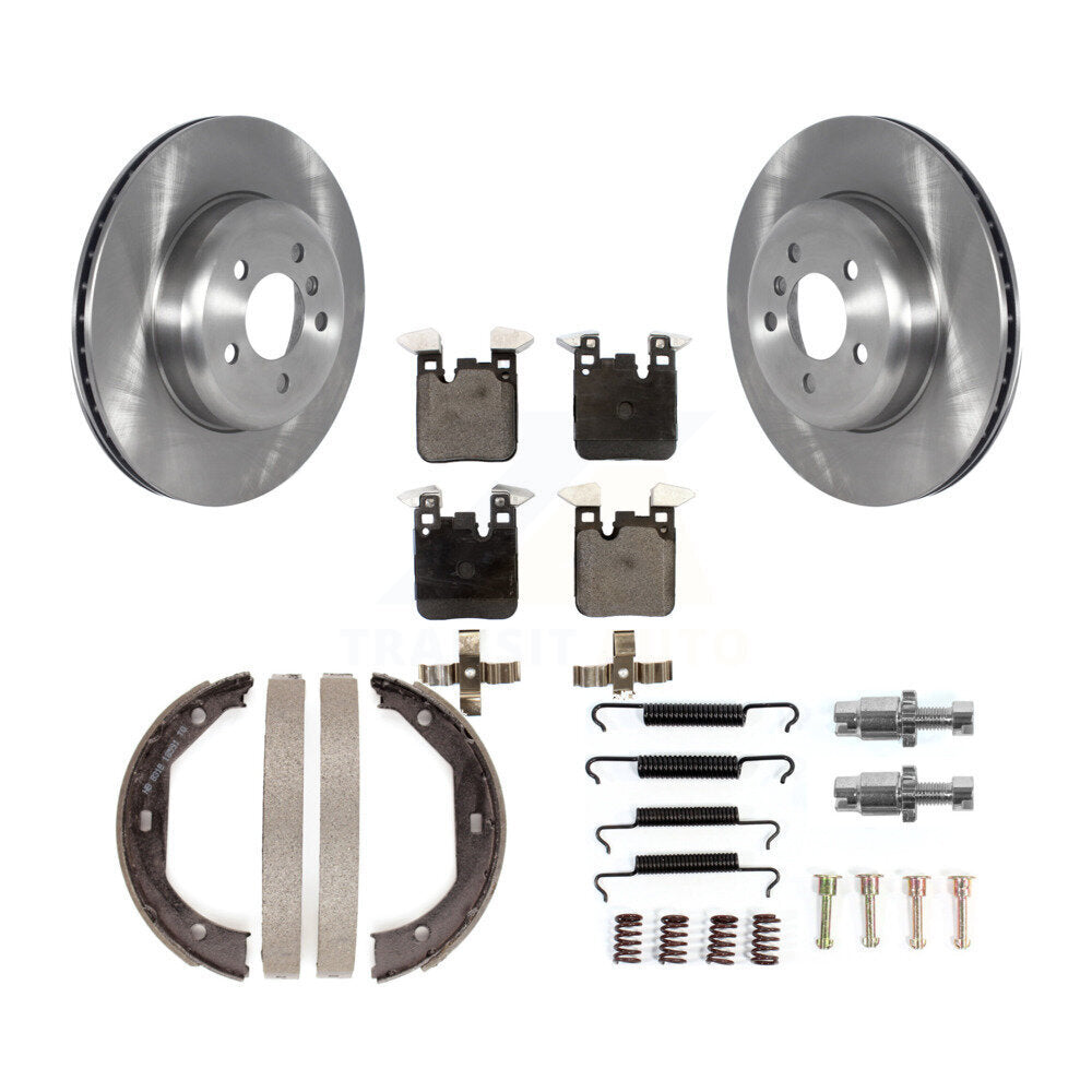 Kit de quincaillerie pour chaussures de stationnement, Rotors à disque arrière, plaquettes semi-métalliques, pour BMW 328i 330