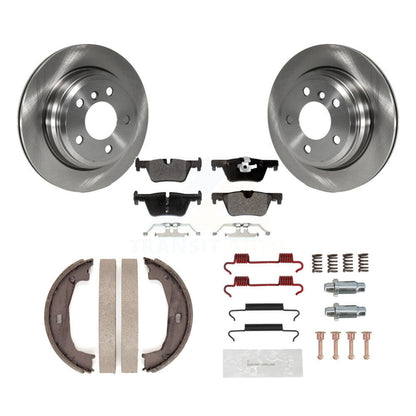 Kit de quincaillerie pour chaussures de stationnement, Rotors à disque arrière, plaquettes semi-métalliques, pour BMW 320i 428