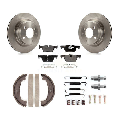 Rotors à disque arrière, patins semi-métalliques, chaussures de stationnement et Kit de quincaillerie pour BMW 328i