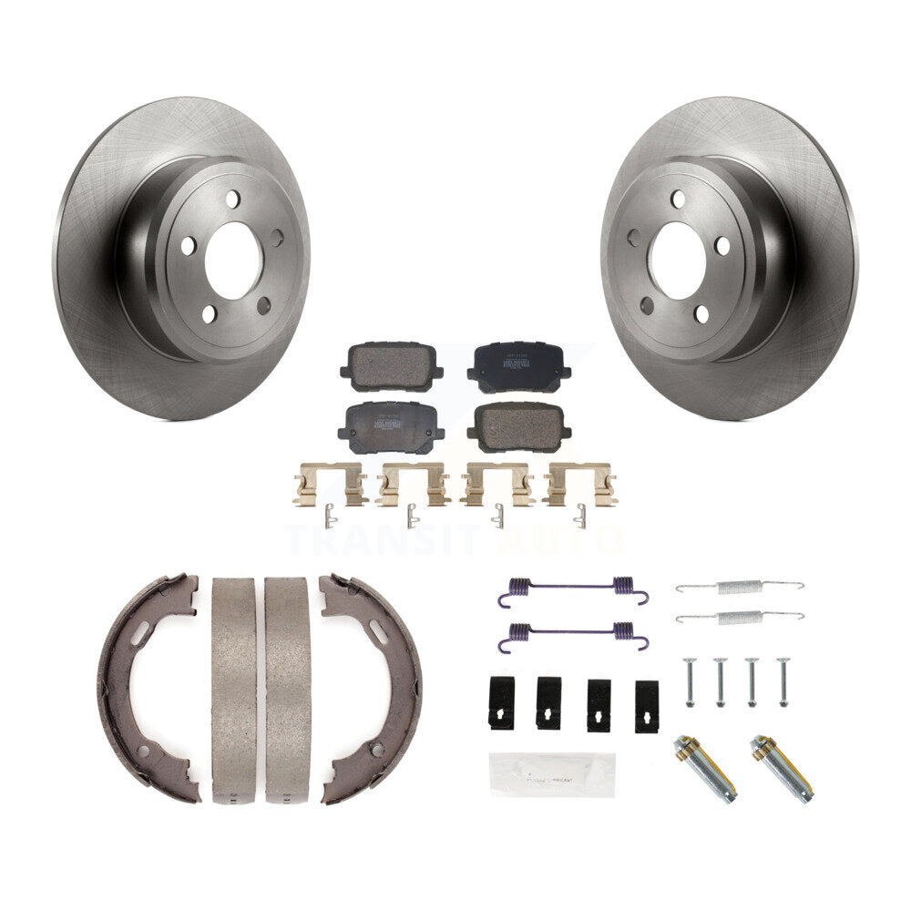 Kit de quincaillerie pour chaussures de stationnement, Rotors à disque arrière, plaquettes semi-métalliques, pour Dodge Charge
