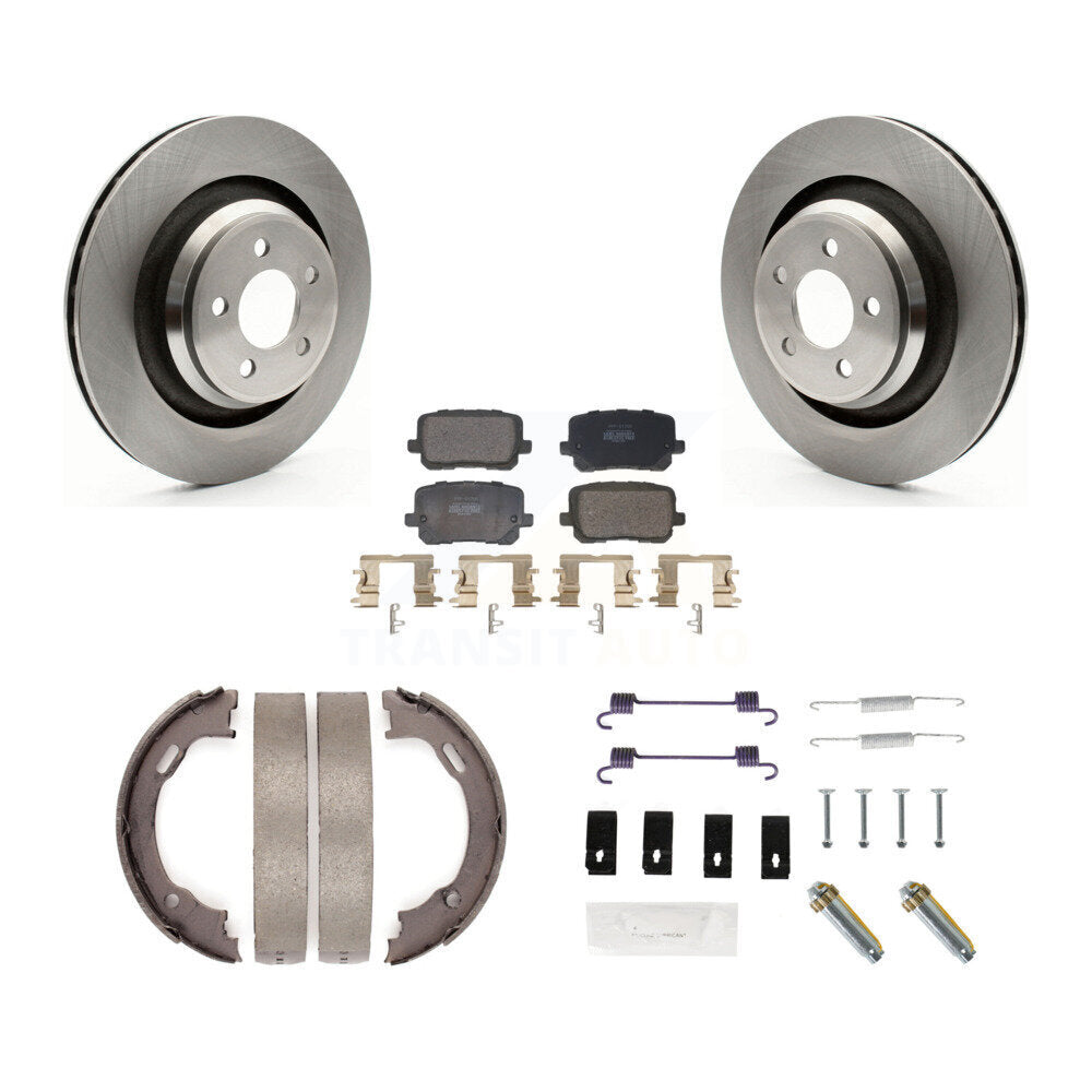 Kit de quincaillerie pour chaussures de stationnement, Rotors à disque arrière, plaquettes semi-métalliques, pour Dodge Charge