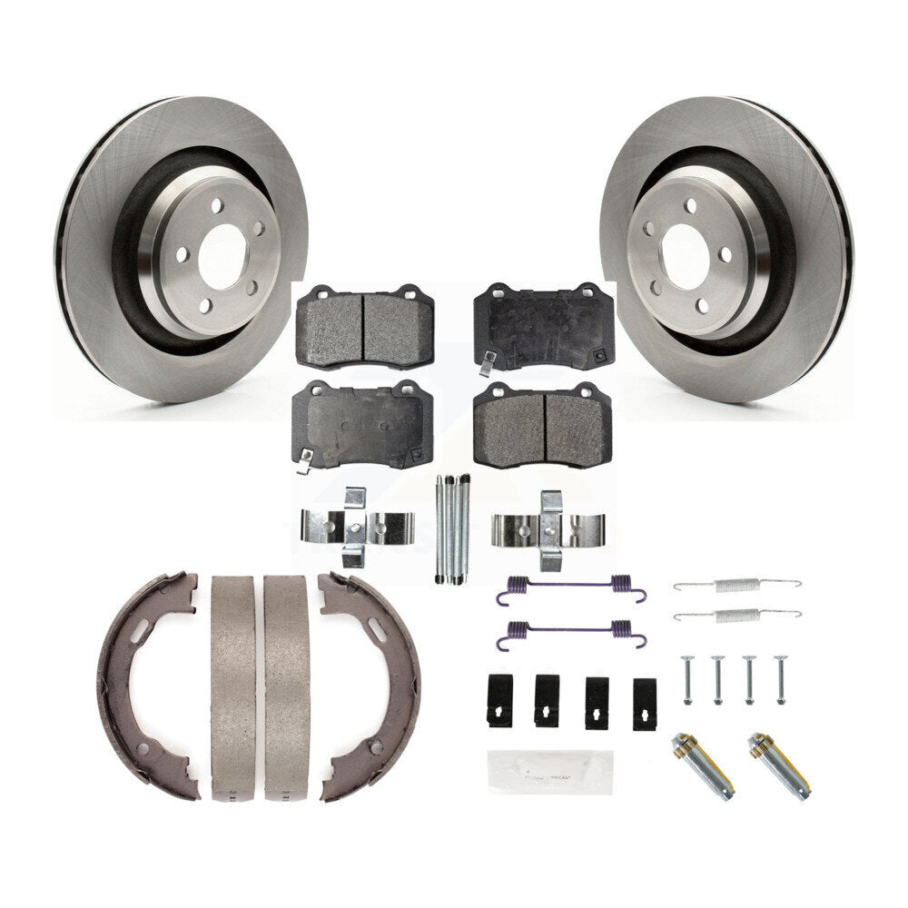 Kit de quincaillerie pour chaussures de stationnement, Rotors à disque arrière, plaquettes semi-métalliques, pour Dodge Charge