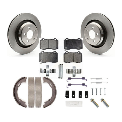 Kit de quincaillerie pour chaussures de stationnement, Rotors à disque arrière, plaquettes semi-métalliques, pour Dodge Charge