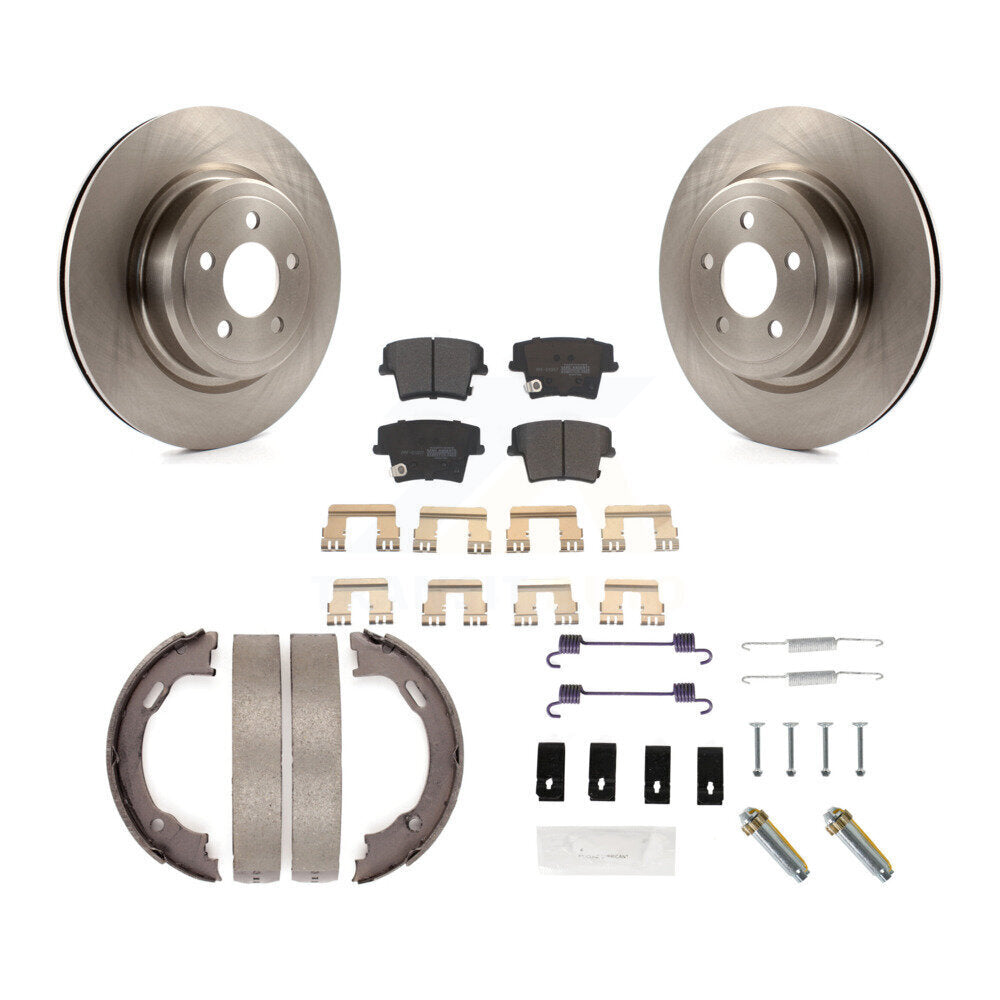 Kit de quincaillerie pour chaussures de stationnement, Rotors à disque arrière, plaquettes semi-métalliques, pour Dodge Charge