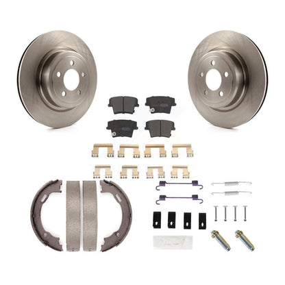 Kit de quincaillerie pour chaussures de stationnement, Rotors à disque arrière, plaquettes semi-métalliques, pour Dodge Charge