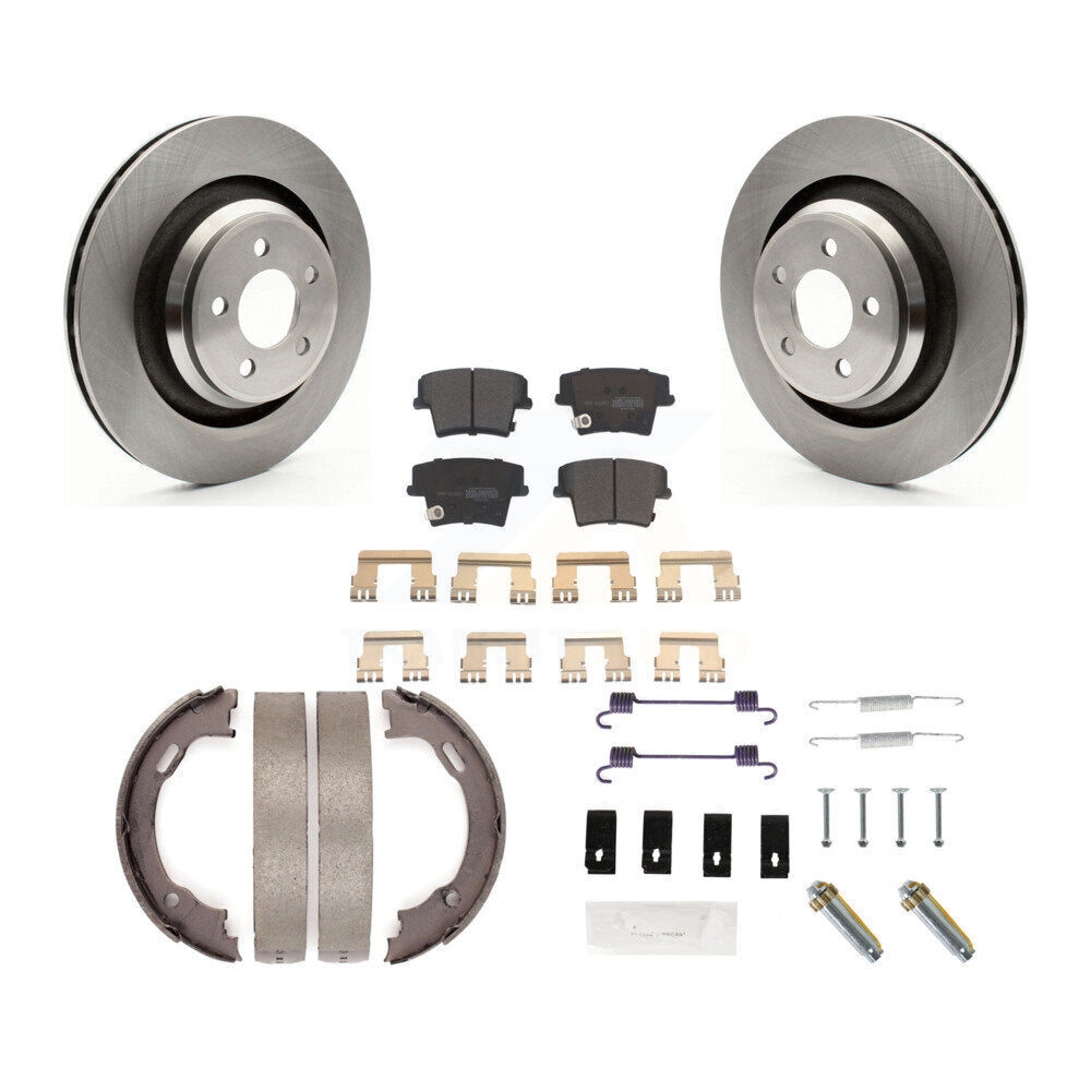 Kit de quincaillerie pour chaussures de stationnement, Rotors à disque arrière, plaquettes semi-métalliques, pour Dodge Charge