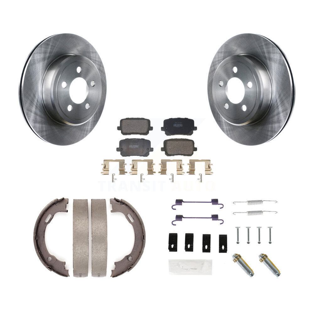 Kit de quincaillerie pour chaussures de stationnement, Rotors à disque arrière, plaquettes semi-métalliques, pour Dodge Charge