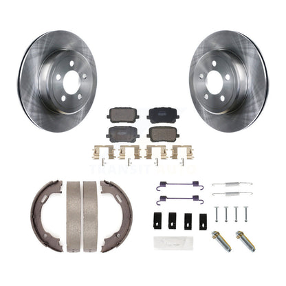 Kit de quincaillerie pour chaussures de stationnement, Rotors à disque arrière, plaquettes semi-métalliques, pour Dodge Charge