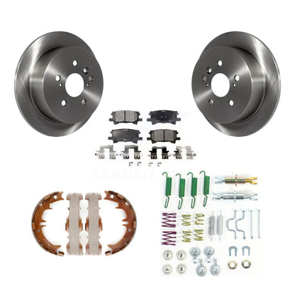 Rotors à disque arrière, patins semi-métalliques, chaussures de stationnement et Kit de quincaillerie pour Lexus RX35