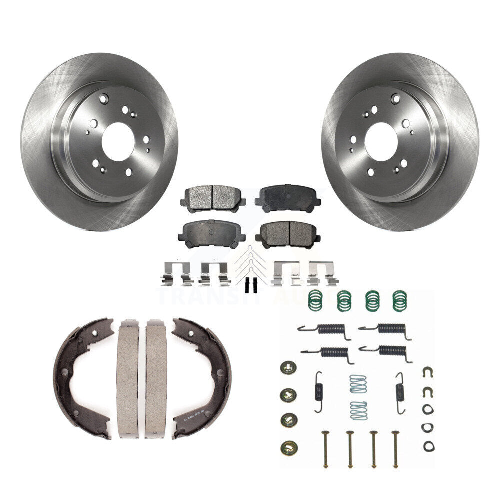 Rotors à disque arrière, patins semi-métalliques, chaussures de stationnement et Kit de matériel pour Honda Pilo