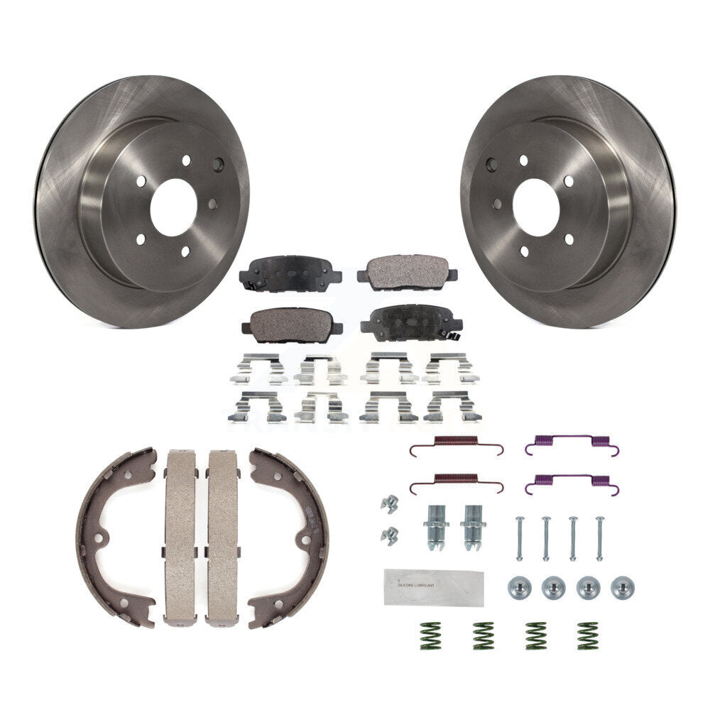 Kit de quincaillerie pour chaussures de stationnement, Rotors à disque arrière, plaquettes semi-métalliques, pour Nissan Muran