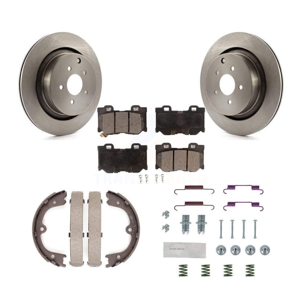 Kit de quincaillerie pour chaussures de stationnement, Rotors à disque arrière, plaquettes semi-métalliques, pour INFINITI Q50