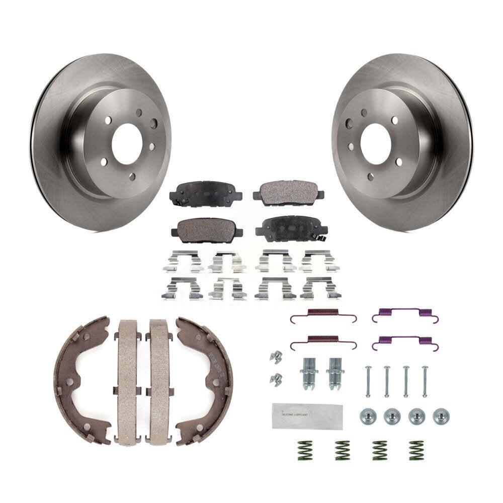 Kit de quincaillerie pour chaussures de stationnement, Rotors à disque arrière, plaquettes semi-métalliques, pour INFINITI G37
