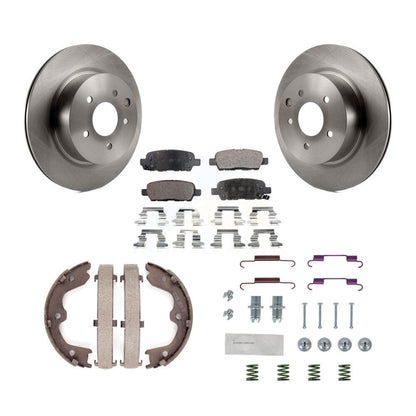 Kit de quincaillerie pour chaussures de stationnement, Rotors à disque arrière, plaquettes semi-métalliques, pour INFINITI G37