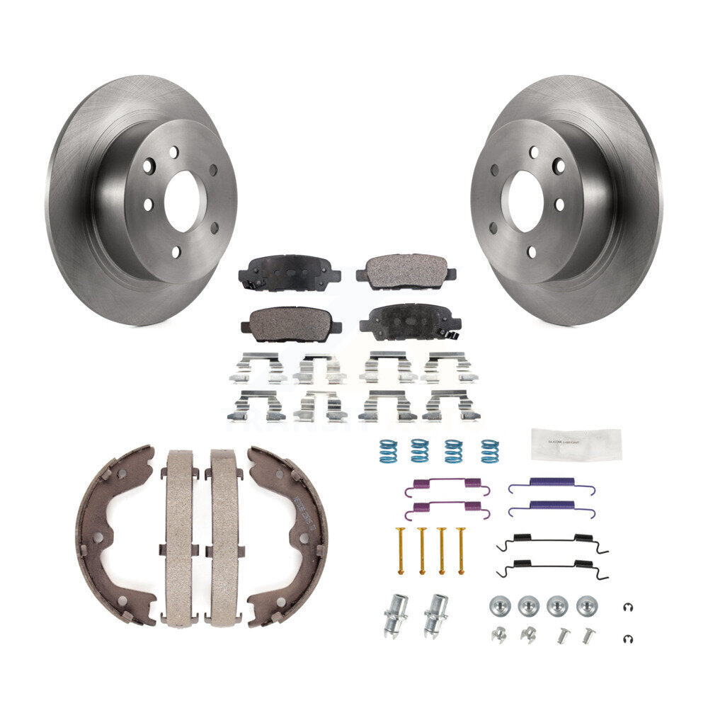 Kit de quincaillerie pour chaussures de stationnement, Rotors à disque arrière, plaquettes semi-métalliques, pour Nissan Altim